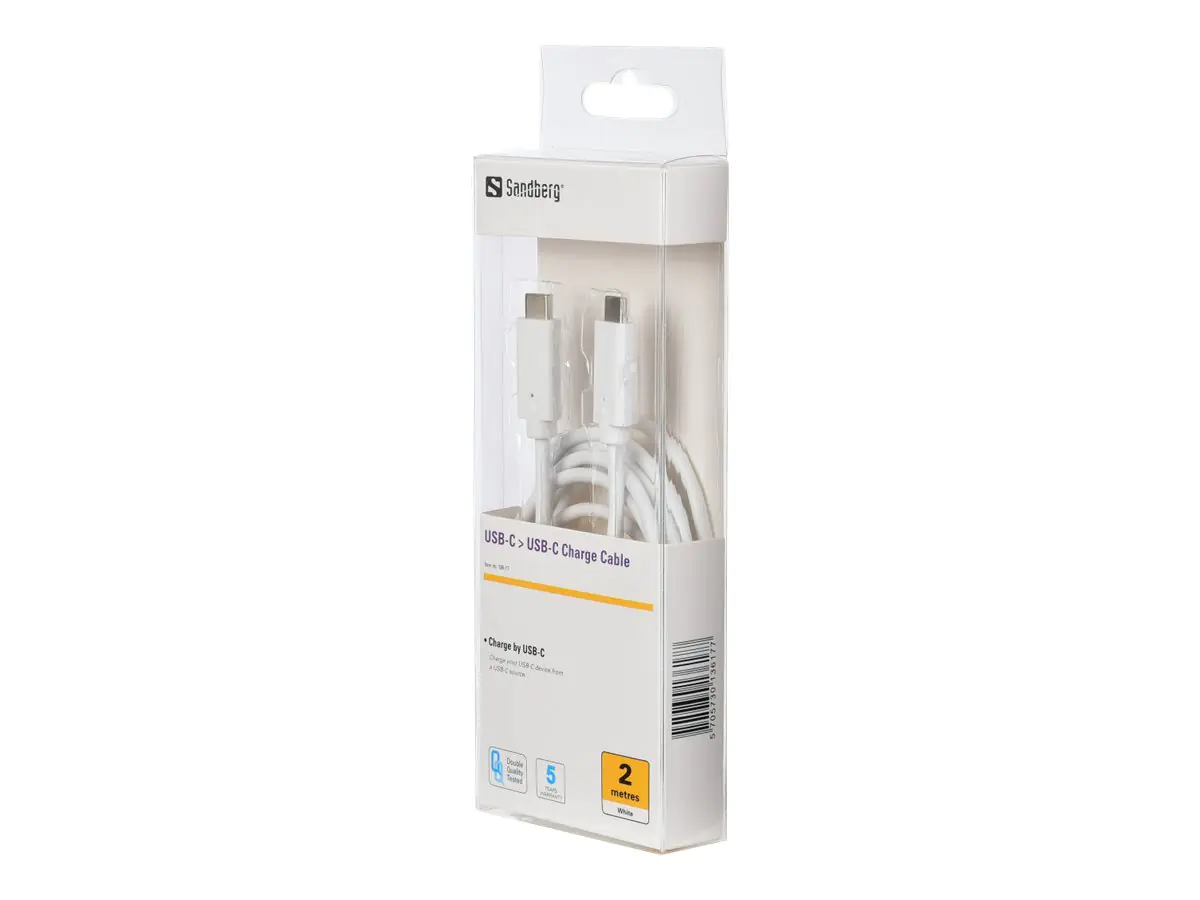 Sandberg - USB-Kabel - USB-C (M) bis USB-C (M) - USB 3.1 - 2 m