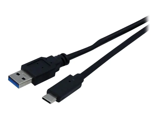 exertis Connect - USB-Kabel - USB Typ A (M) zu 24 pin USB-C (M) - USB 3.1 Gen 1 - 1 m - Schwarz