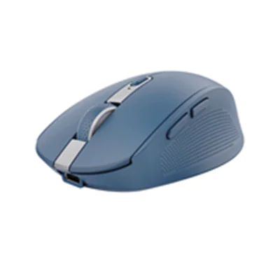 Trust Ozaa - Maus - kompakt, Multi-Gerät - Für Rechtshänder - optisch - 6 Tasten - kabellos - 2.4 GHz, Bluetooth - kabelloser Empfänger (USB) - Blau Trust Ozaa - Maus - kompakt, Multi-Gerät - Für Rechtshänder - optisch - 6 Tasten - kabellos - 2.4 GHz, Bluetooth - kabelloser Empfänger (USB) - Blau