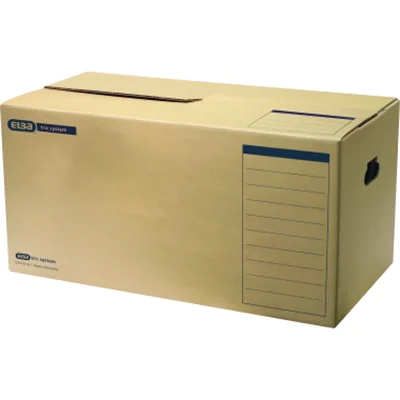 ELBA Umzugskarton tric system 68 x 35 x 33 cm (B x H x T) 30kg Wellpappe braun 10 St./Pack. ELBA Umzugskarton tric system 68 x 35 x 33 cm (B x H x T) 30kg Wellpappe braun 10 St./Pack.