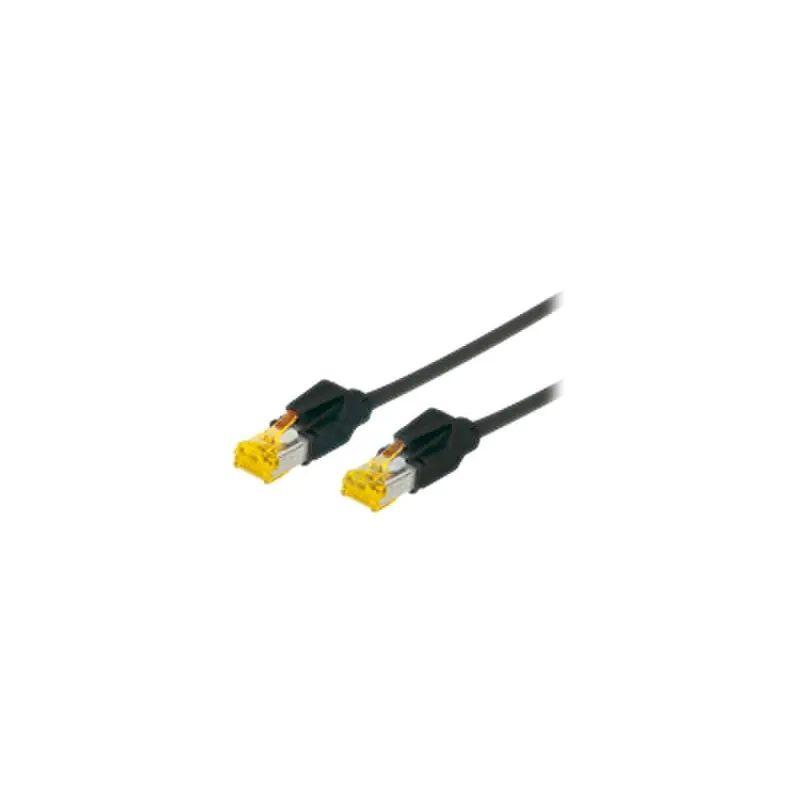 exertis Connect - Patch-Kabel - RJ-45 (M) zu RJ-45 (M) - 20 m - SFTP - CAT 6a - halogenfrei - Schwarz
