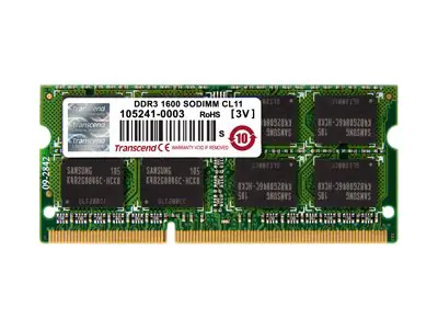 Transcend JetMemory - DDR3 - Modul - 8 GB - SO DIMM 204-PIN - 1600 MHz / PC3-12800 - CL11 - 1.5 V - ungepuffert - non-ECC