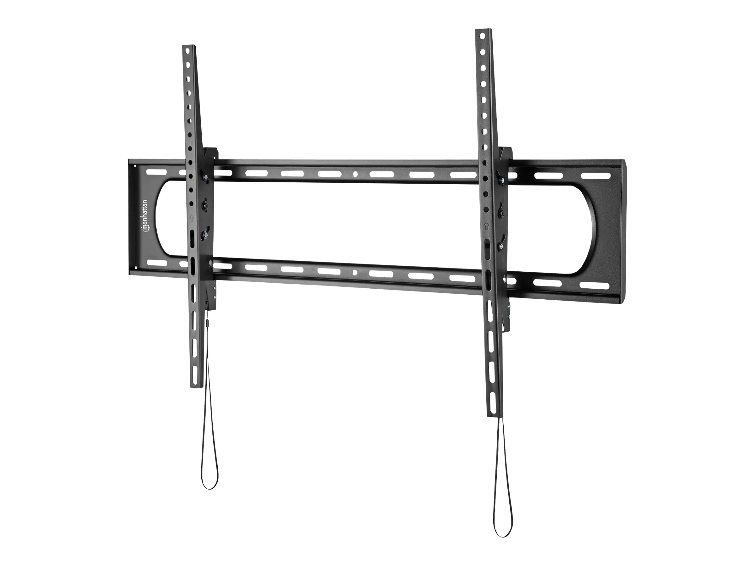 Manhattan TV & Monitor Mount, Wall, Tilt, 1 screen, Screen Sizes: 60-120", Black, VESA 50x50 to 900x600mm, Max 120kg, LFD, Lifetime Warranty - Befestigungskit (Wandmontage) - für Curved Panel/Flat Panel - robust, neigbar, für große Bildschirm - verst