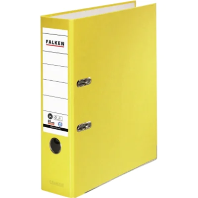 Falken Ordner Recycolor 11285772 DIN A4 80mm Papier gelb Falken Ordner Recycolor 11285772 DIN A4 80mm Papier gelb