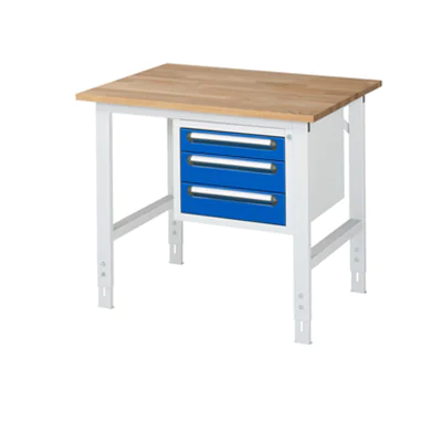 RAU Arbeitstisch Tom 1.000 x 760-1.080 x 800 mm (B x H x T)