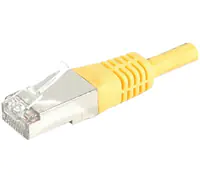 Dexlan - Patch-Kabel - RJ-45 (M) zu RJ-45 (M) - 15 m - SFTP, PiMF - CAT 6a - geformt, verseilt - Gelb