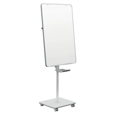 Nobo® Mobiles Flipchart Move & Meet mit Ablageschale Stahl grau