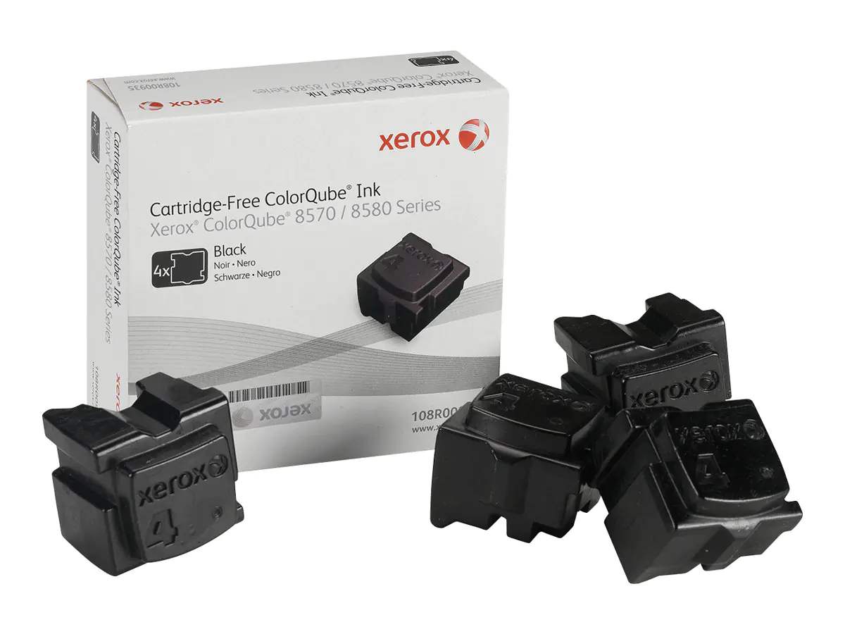 Xerox Solid Ink 108R00935 schwarz 2.150 Seiten 4 Stück Xerox Solid Ink 108R00935 schwarz 2.150 Seiten 4 Stück