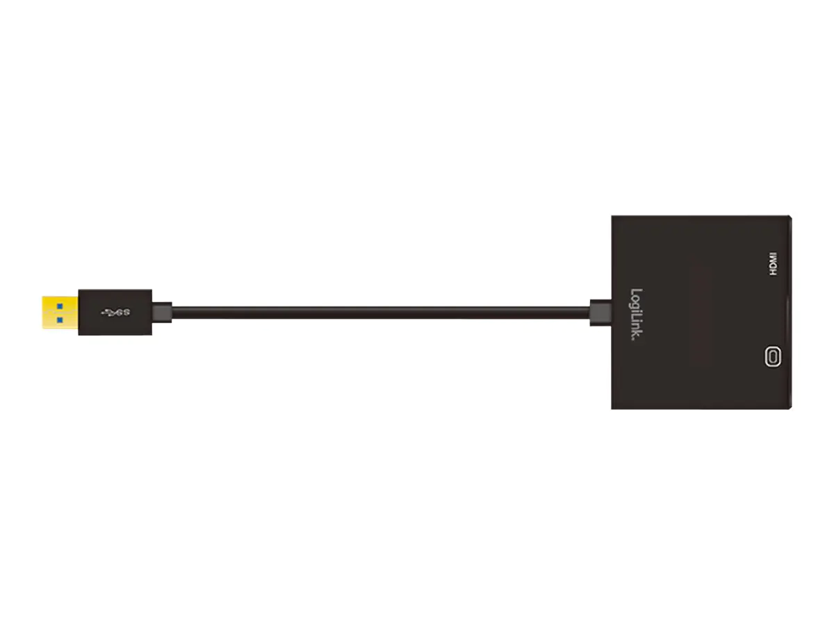LogiLink - Externer Videoadapter - USB 3.0 - D-Sub, HDMI
