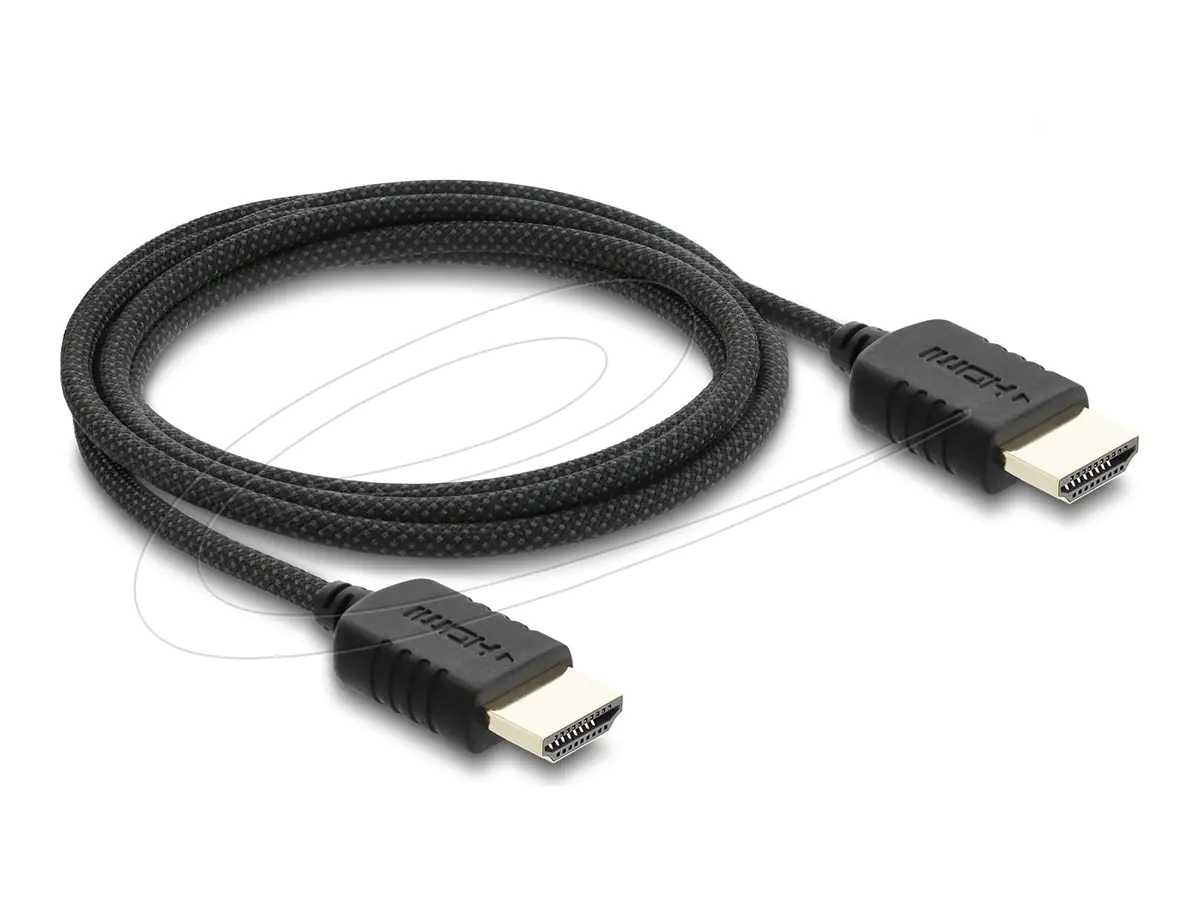 Delock High Speed - HDMI-Kabel - HDMI männlich zu HDMI männlich - 2 m - dreifach abgeschirmtes