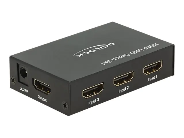 Delock HDMI UHD Switch 3 x HDMI in > 1 x HDMI 18683