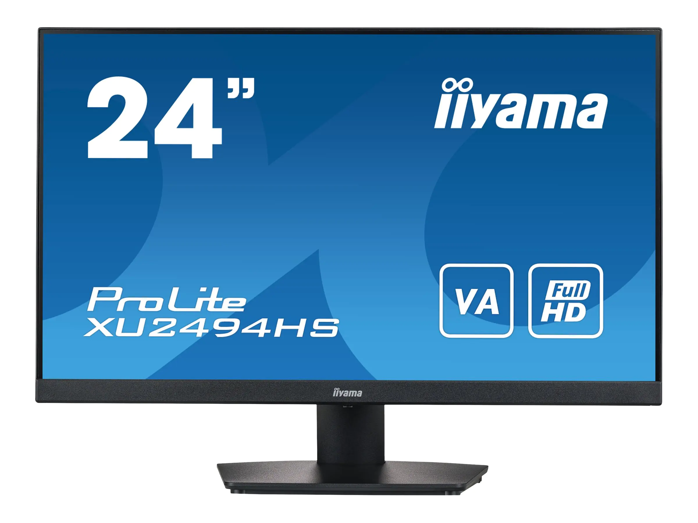 iiyama ProLite XU2494HS-B2 - LED-Monitor - 61 cm (24") (23.8" sichtbar) - 1920 x 1080 Full HD (1080p) @ 75 Hz - VA - 250 cd/m² - 3000:1 - 4 ms - HDMI, DisplayPort - Lautsprecher - mattschwarz