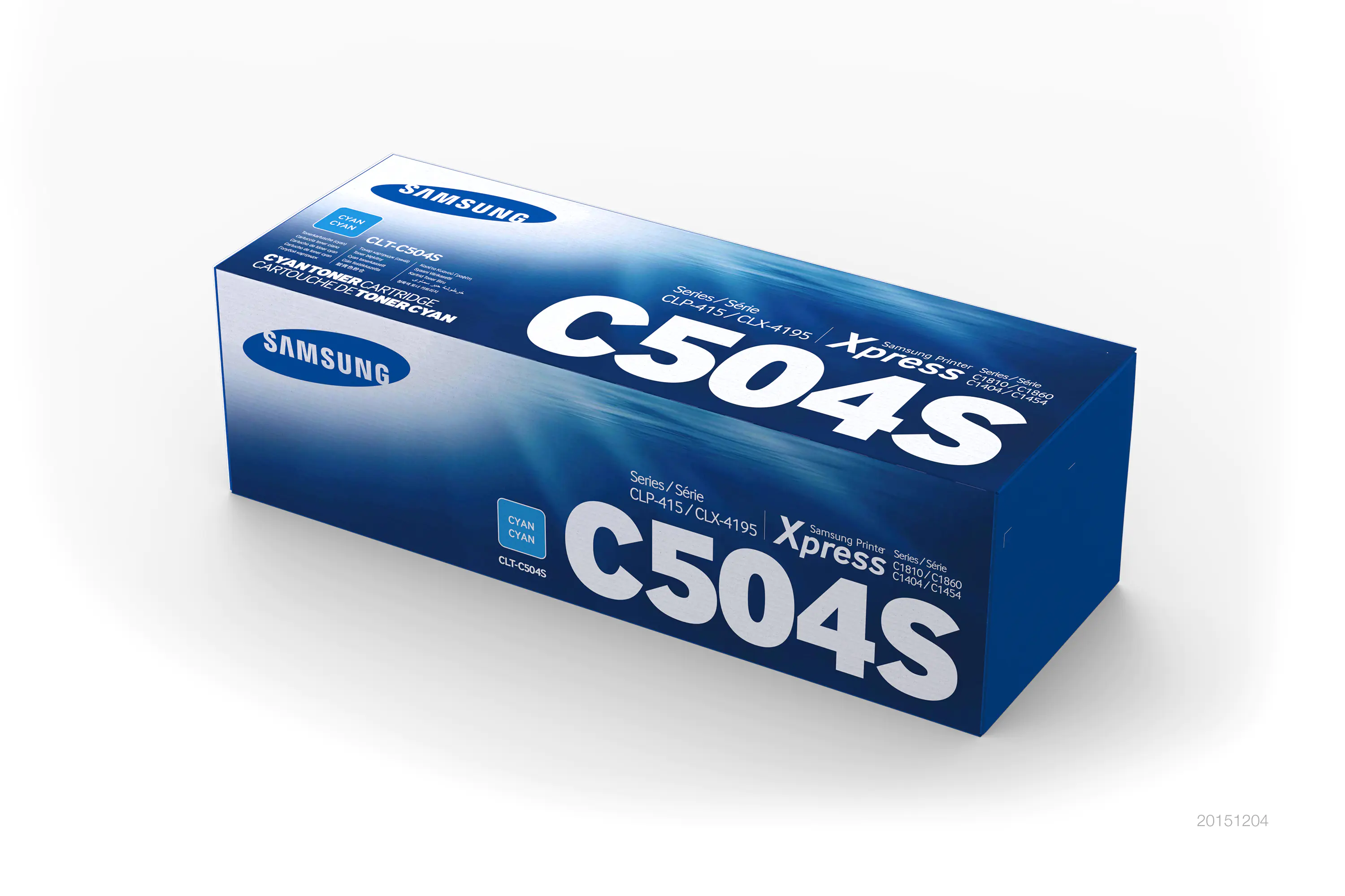 Samsung CLT-C504S - Cyan - Original - Tonerpatrone (SU025A) - für Samsung CLP-415, CLX-4195; MultiXpress SL-C1453, C1454; Xpress SL-C1404, C1810, C1860 Samsung CLT-C504S - Cyan - Original - Tonerpatrone (SU025A) - für Samsung CLP-415, CLX-4195; MultiXpress SL-C1453, C1454; Xpress SL-C1404, C1810, C1860