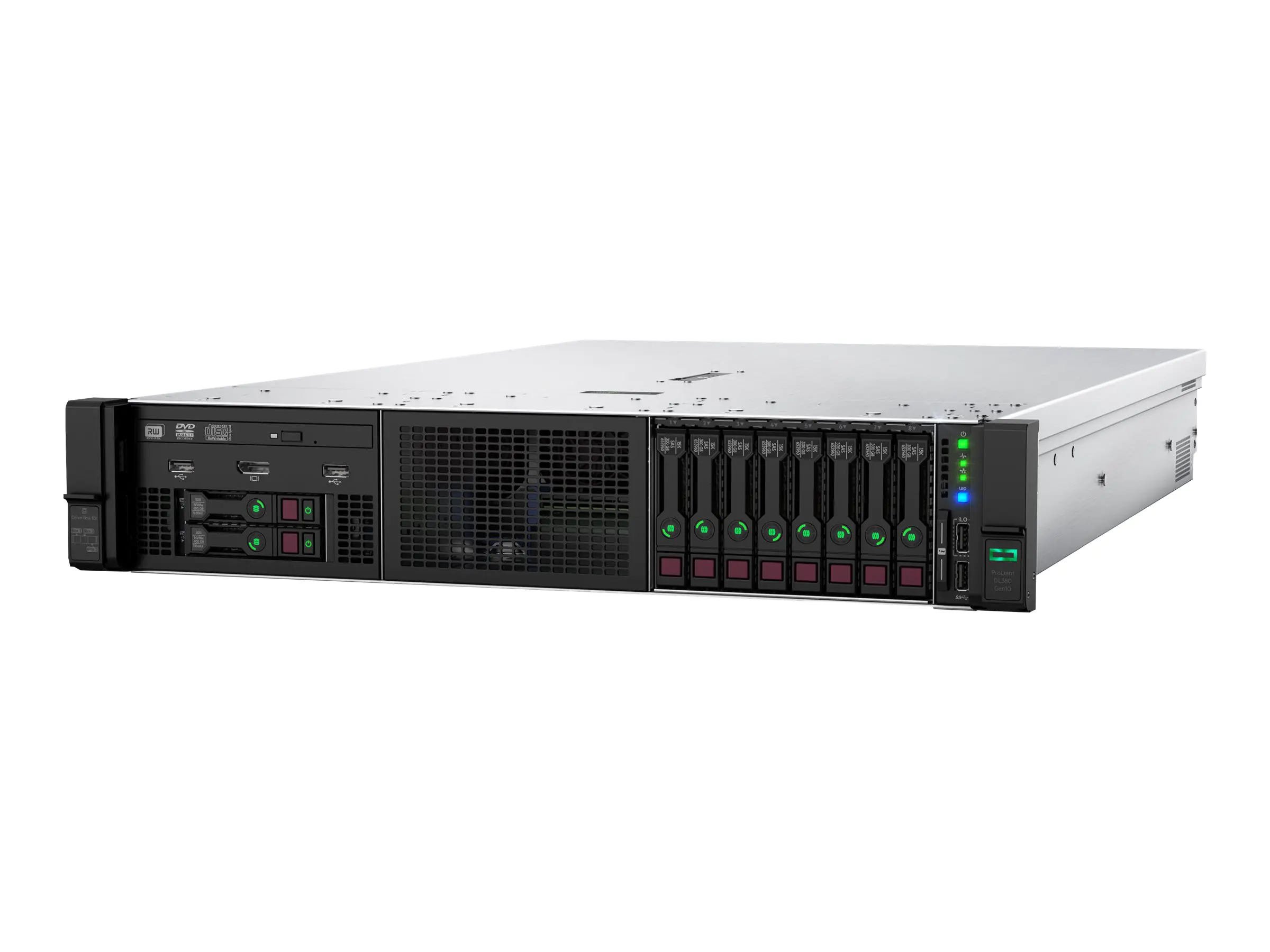 HPE ProLiant DL380 Gen10 SMB Networking Choice - Server - Rack-Montage - 2U - zweiweg - 1 x Xeon Gold 6248R / 3 GHz - RAM 32 GB - SATA/SAS - Hot-Swap 6.4 cm (2.5") Schacht/Schächte - keine HDD - 10GbE - Monitor: keiner