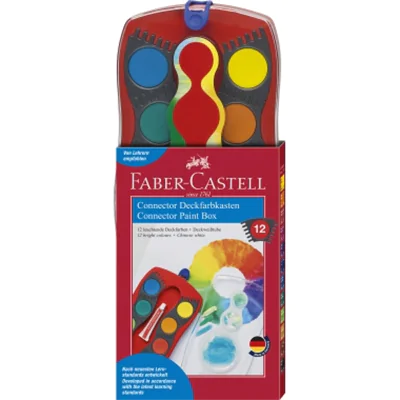 FABER CASTELL Farbkasten Connector 125030 12Farben FABER CASTELL Farbkasten Connector 125030 12Farben