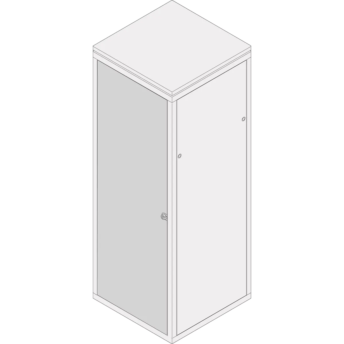 SCHROFF TUER STAHLBLECH 553B - Rack-Zubehör