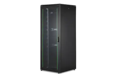 Digitus Unique DN-19 42U-8/8-B-1 - Schrank Netzwerkschrank - Schwarz, RAL 9005 - 42HE - 48.3 cm (19")