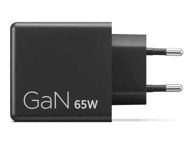 Lenovo Dual USB-C GaN Charger Black - Netzteil - 65.000 W