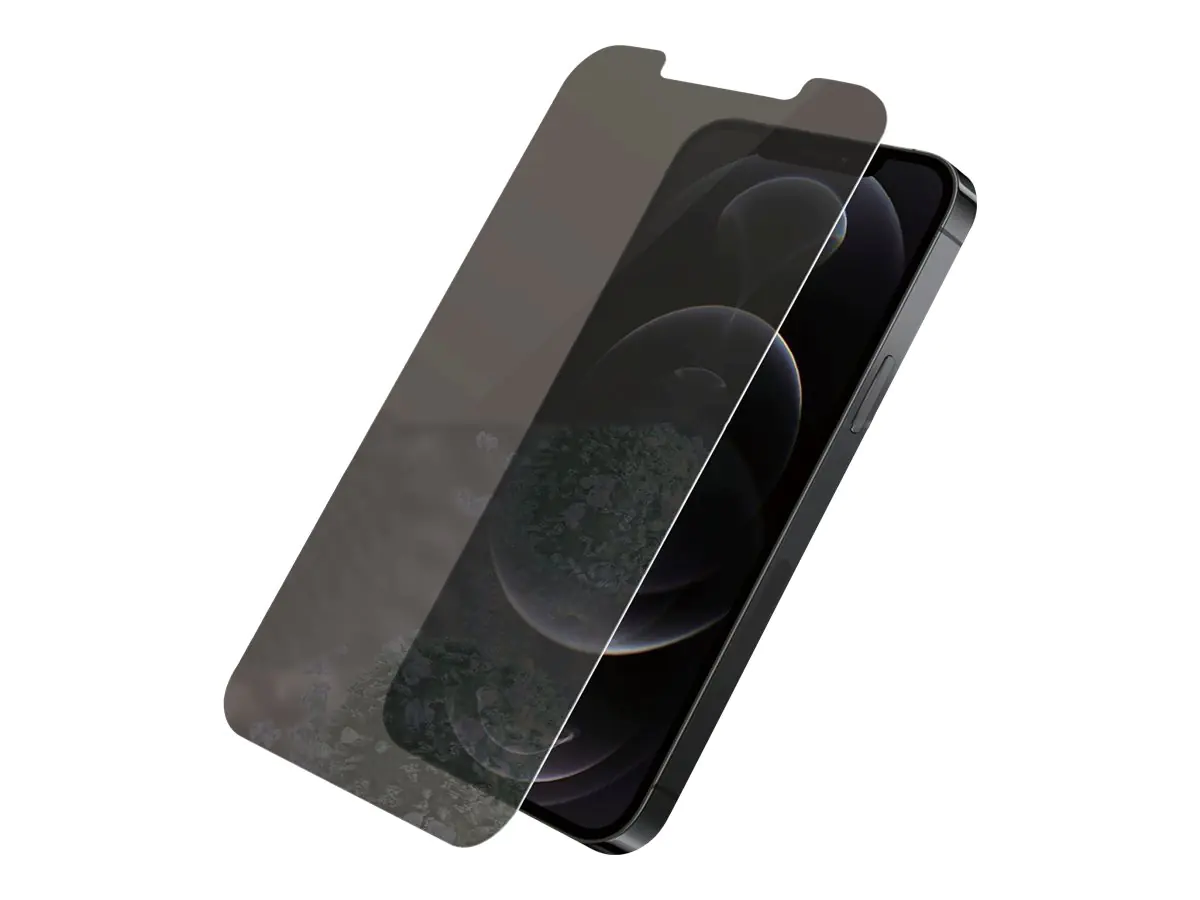 PanzerGlass Standard Fit - Bildschirmschutz für Handy - Glas - mit Sichtschutzfilter - 6.1" - kristallklar - für Apple iPhone 12, 12 Pro