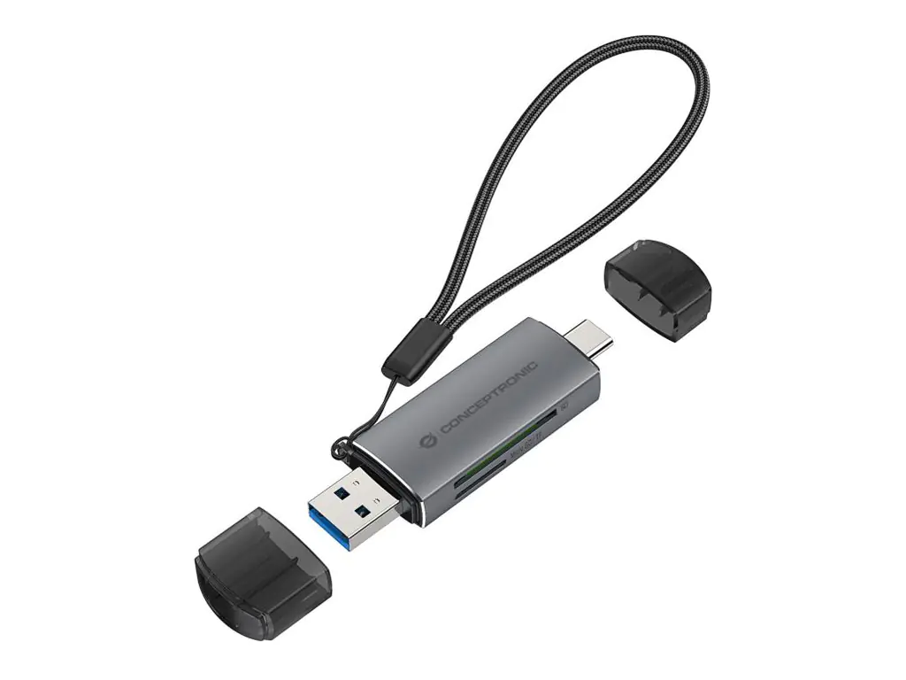 Conceptronic - Kartenleser (microSD UHS-I, SD UHS-I, microSDHC, microSDXC, SDHC, SDXC) - USB 3.0
