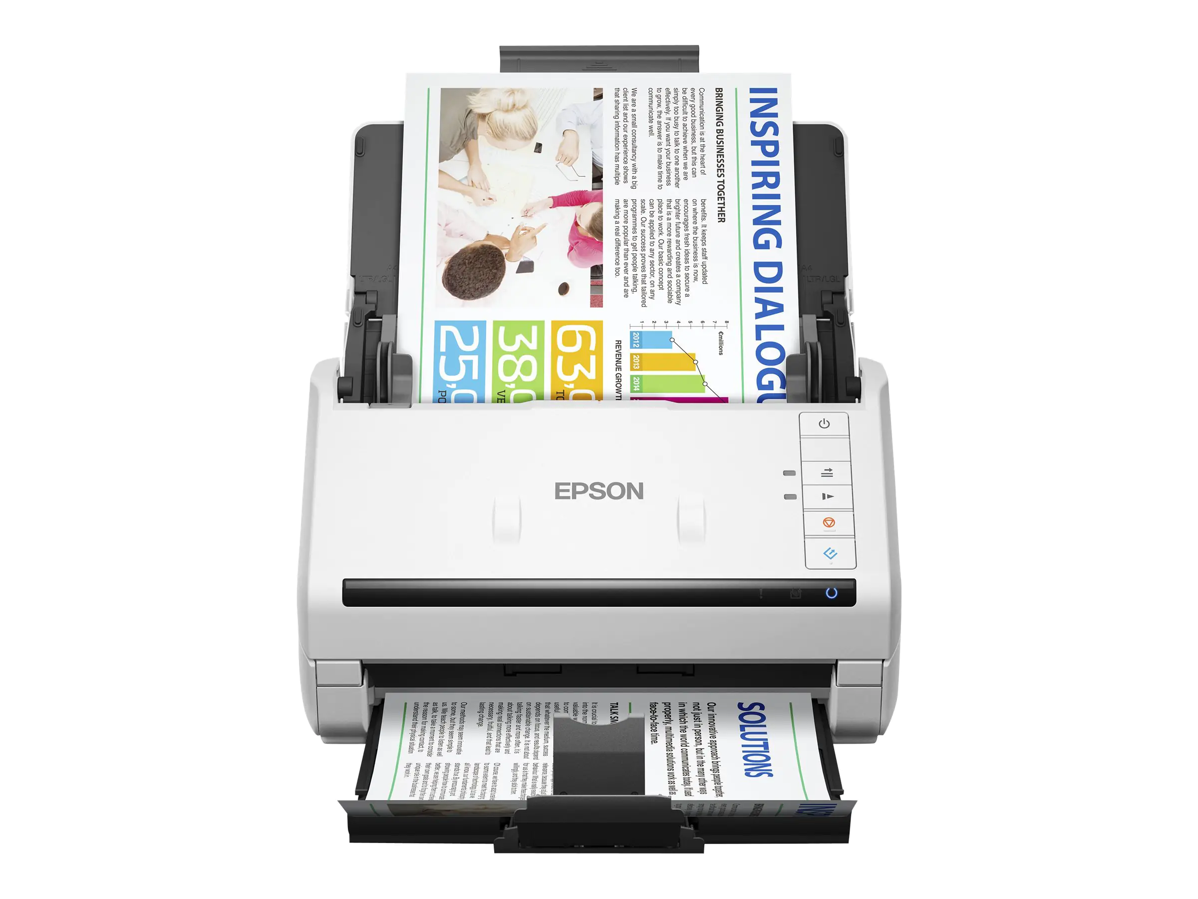Epson WorkForce DS-530II - Dokumentenscanner - Duplex - 215.9 x 6096 mm - 600 dpi x 600 dpi - bis zu 35 Seiten/Min. (einfarbig) / bis zu 35 Seiten/Min. (Farbe) - automatischer Dokumenteneinzug (50 Blätter) - bis zu 4000 Scanvorgänge/Tag - USB 3.0 Epson WorkForce DS-530II - Dokumentenscanner - Duplex - 215.9 x 6096 mm - 600 dpi x 600 dpi - bis zu 35 Seiten/Min. (einfarbig) / bis zu 35 Seiten/Min. (Farbe) - automatischer Dokumenteneinzug (50 Blätter) - bis zu 4000 Scanvorgänge/Tag - USB 3.0