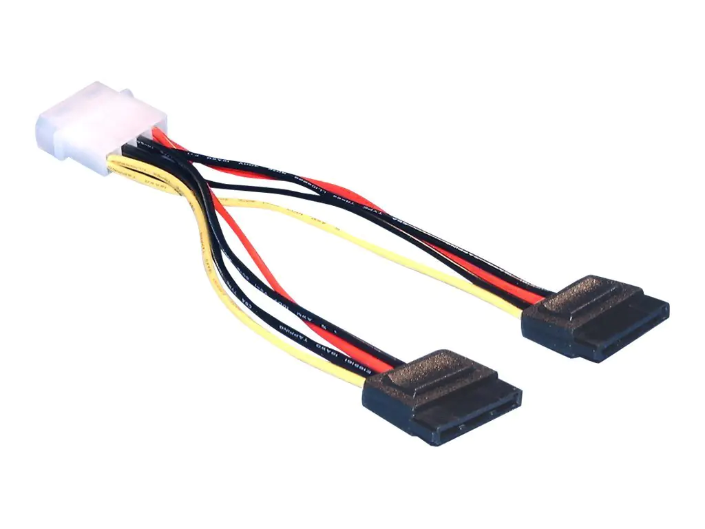 Delock - Stromkabel - SATA-Stromstecker (M) zu interne Stromversorgung, 4-polig (M) - 10 cm - für Delock PCI Express Card Delock - Stromkabel - SATA-Stromstecker (M) zu interne Stromversorgung, 4-polig (M) - 10 cm - für Delock PCI Express Card