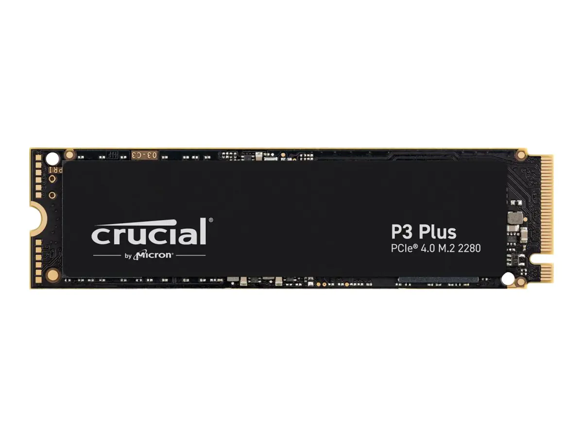 Crucial P3 Plus - SSD - 2 TB - intern - M.2 2280 - PCIe 4.0 (NVMe) Crucial P3 Plus - SSD - 2 TB - intern - M.2 2280 - PCIe 4.0 (NVMe)