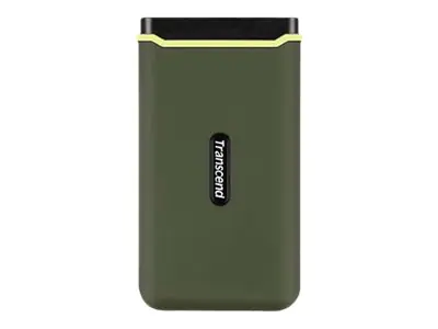 Transcend ESD380C - SSD - 500 GB - extern (tragbar) - USB 3.2 Gen 2x2 (USB-C Steckverbinder) - Military Green