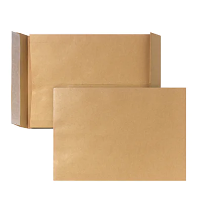 POSTHORN Faltentasche DIN C4 229 x 324 mm (B x H) ohne Fenster 130g/m² mit Haftklebung Papier braun 200 St./Pack.