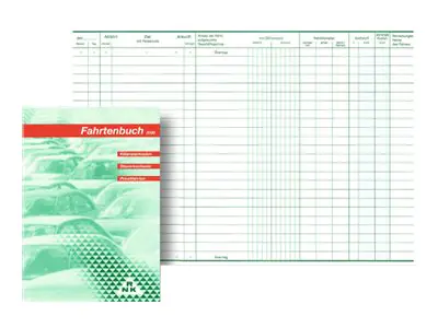 RNK RNKVERLAG - Fahrtenbuch - 64 Blatt - A5 (148 x 210 mm) 3120
