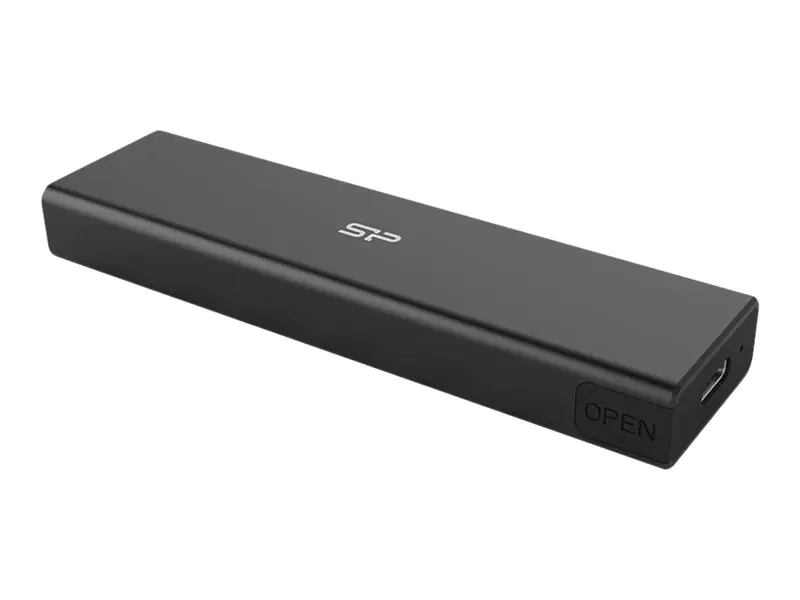 Silicon Power PD60 - Speichergehäuse - M.2 - M.2 NVMe Card - USB 3.2 (Gen 2) - Schwarz