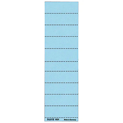 Leitz Beschriftungsschild 19010035 blanko 4zeilig blau 100 St./Pack. Leitz Beschriftungsschild 19010035 blanko 4zeilig blau 100 St./Pack.