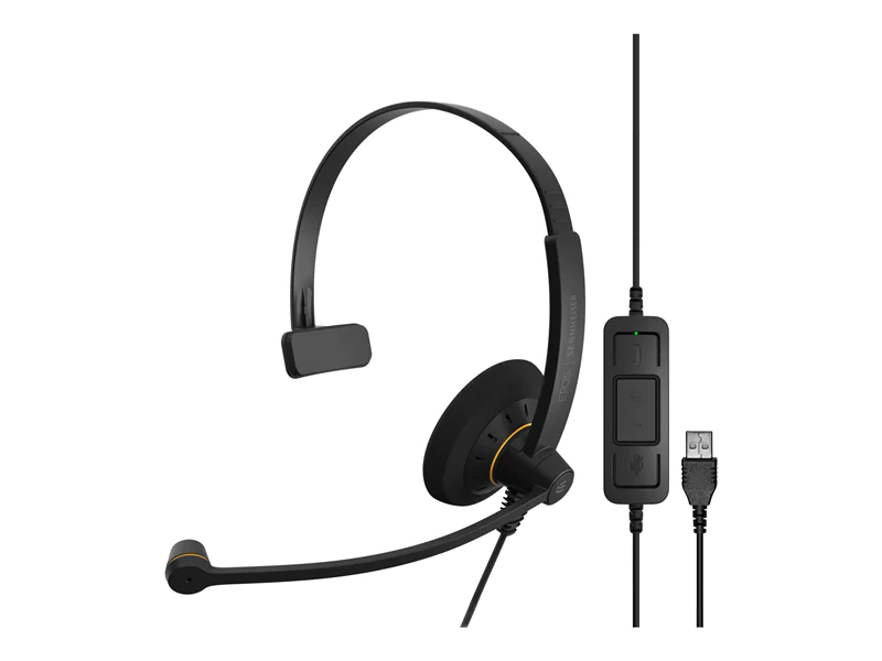 EPOS IMPACT SC 30 USB ML - Headset - On-Ear - kabelgebunden - USB - Schwarz mit orangefarbenen Akzenten EPOS IMPACT SC 30 USB ML - Headset - On-Ear - kabelgebunden - USB - Schwarz mit orangefarbenen Akzenten