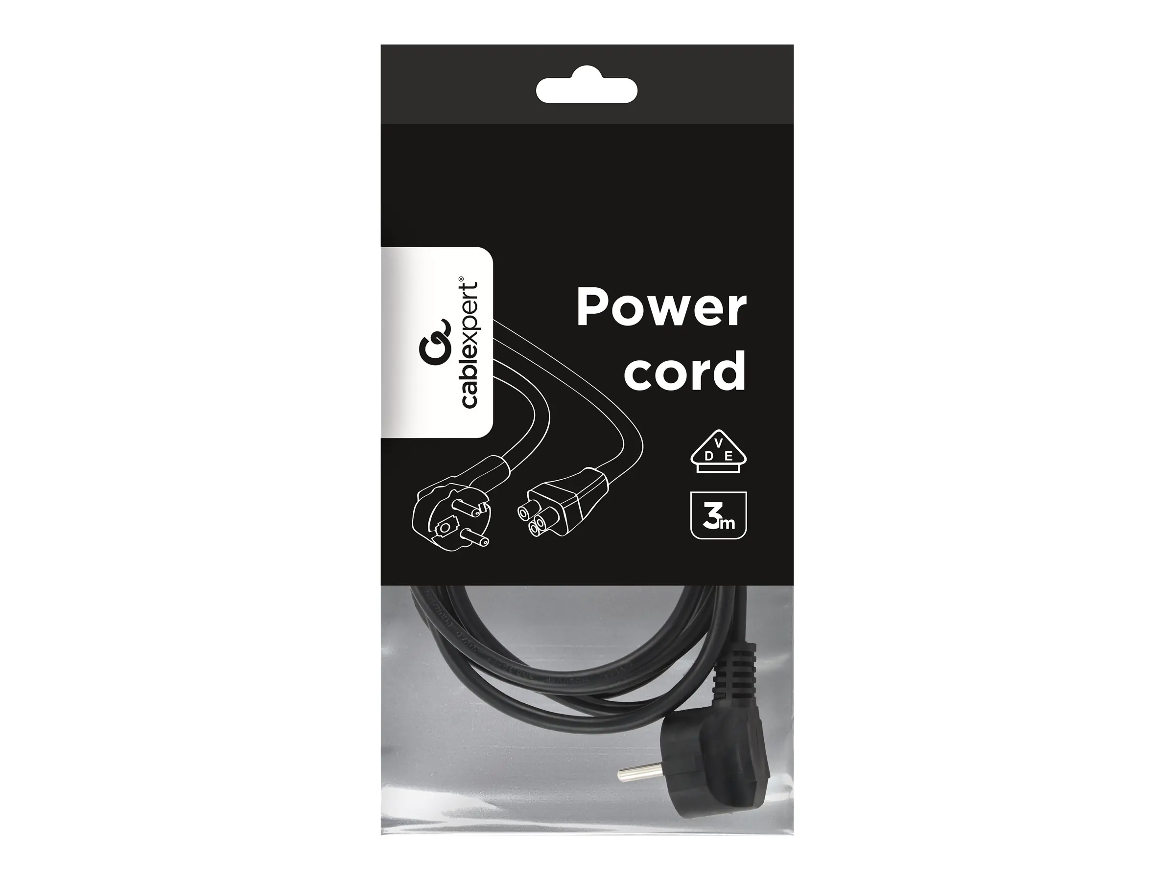 Gembird Cablexpert PC-186-ML12 - Stromkabel - IEC 60320 C5 zu power CEE 7/7 (M) PC-186-ML12-3M