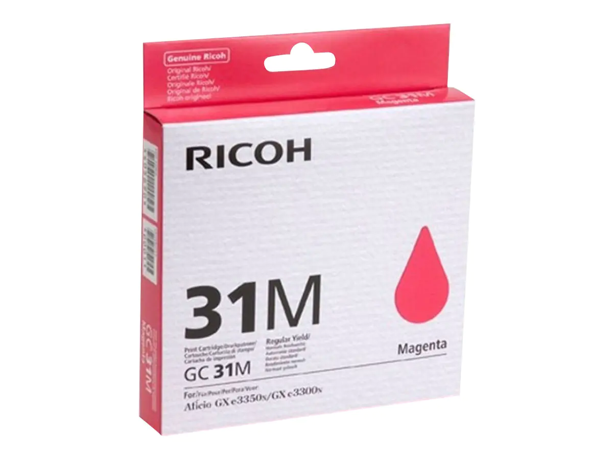Ricoh GC 31M - Magenta - Original - Tintenpatrone - für Ricoh Aficio GX e3300N, Aficio GX e3350N; IPSiO GX e3300 Ricoh GC 31M - Magenta - Original - Tintenpatrone - für Ricoh Aficio GX e3300N, Aficio GX e3350N; IPSiO GX e3300