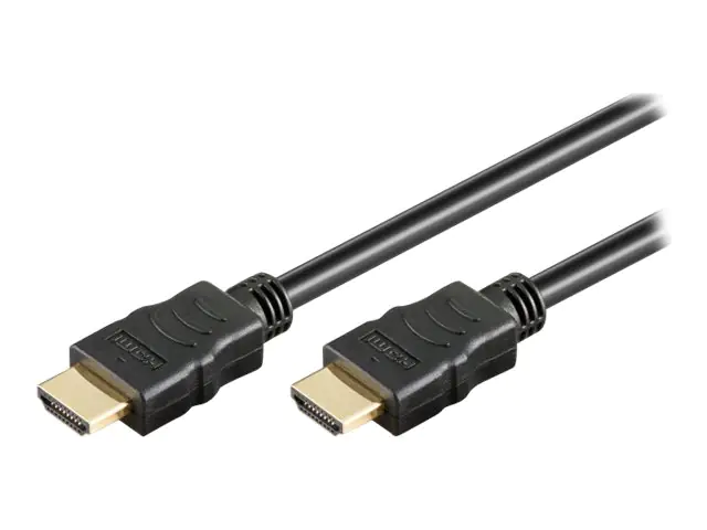 Techly HDMI Kabel High Speed mit Ethernet, schwarz, 1 m