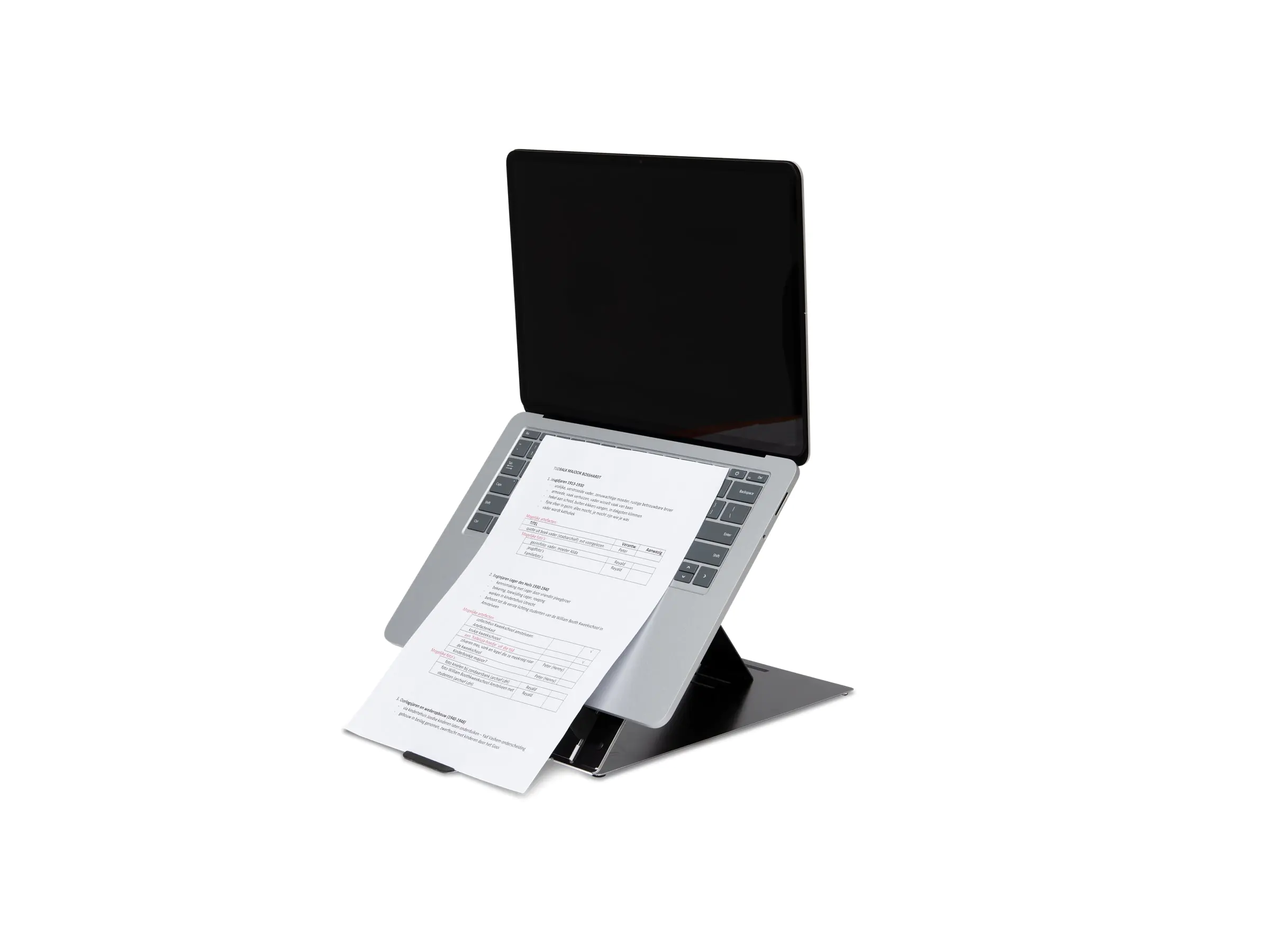 R-Go Tablet und laptopständer Riser Duo - Notebook-Ständer - 55.9 cm (22") RGORIDUOBL