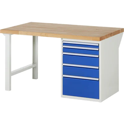 RAU Werkbank 7000 1.500 x 890 x 900 mm (B x H x T) enzianblau lichtgrau