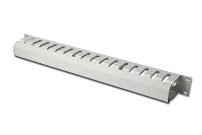 DIGITUS Professional DN-97616 - Kabelführungsplatte für Schaltschrank - Grau, RAL 7035 - 1U - 48.3 cm (19")