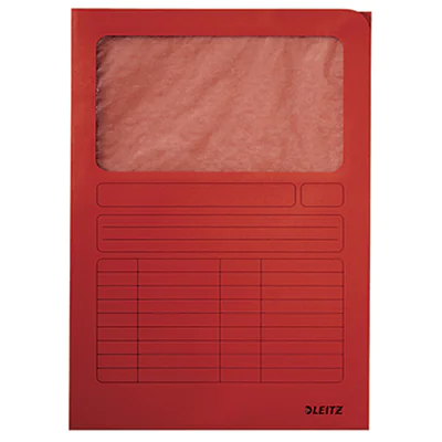 Leitz Sichtmappe DIN A4 160g/m² Manilakarton, recycelt rot 100 St./Pack. Leitz Sichtmappe DIN A4 160g/m² Manilakarton, recycelt rot 100 St./Pack.