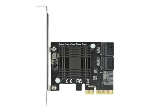 Delock 5 port SATA PCI Express x4 Card - Low Profile Form Factor - Speicher-Controller - SATA 6Gb/s - Low-Profile - PCIe 3.0 x4 Delock 5 port SATA PCI Express x4 Card - Low Profile Form Factor - Speicher-Controller - SATA 6Gb/s - Low-Profile - PCIe 3.0 x4