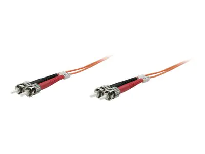 Intellinet Fiber Optic Patch Cable, OM1, ST/ST, 2m, Orange, Duplex, Multimode, 62.5/125 µm, LSZH, Fibre, Lifetime Warranty, Polybag - Patch-Kabel - ST multi-mode (M) zu ST multi-mode (M) - 2 m - Glasfaser - Duplex - 62,5/125 Mikrometer - orange