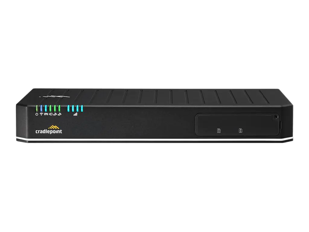 CradlePoint E3000 Series E3000-5GB - Wireless Router - WWAN 1GbE, 2.5GbE - Wi-Fi 6 - LTE - Dual-Band - 5G - an Rack montierbar, wandmontierbar - mit 1 Jahr NetCloud Enterprise Branch Essentials Plan