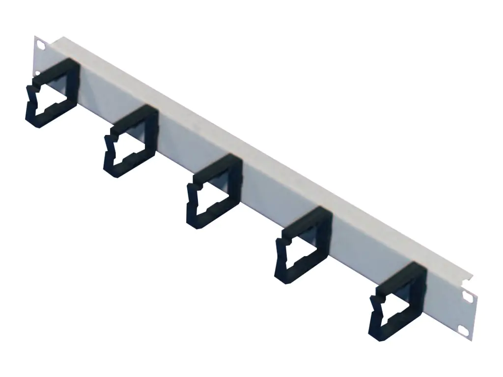 SCHROFF Kabelführungsplatte für Schaltschrank - Vorderseite - RAL 7021 - 1U - 48.3 cm (19")