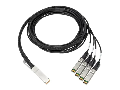 HPE Copper Cable - 100GBase Direktanschlusskabel - QSFP28 (M) bis SFP28 (M) - 3 m - SFF-8665