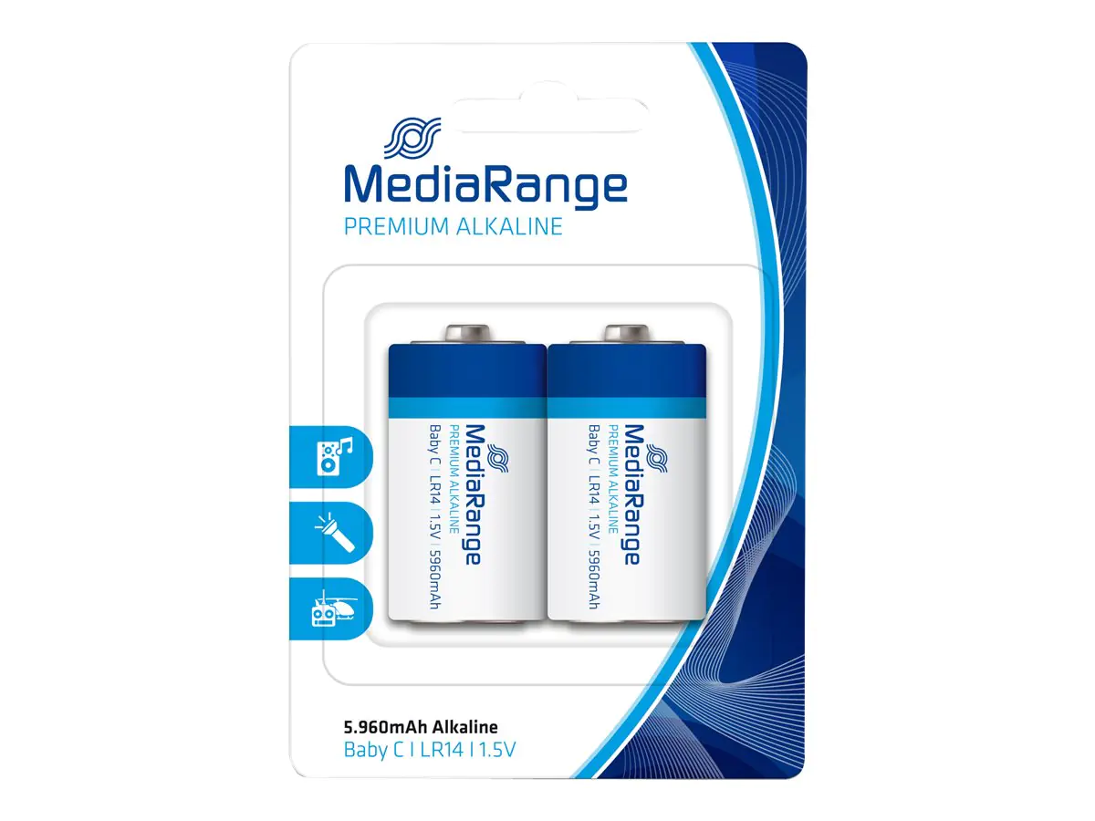 MEDIARANGE Premium - Batterie 2 x LR14 / C Typ MRBAT108