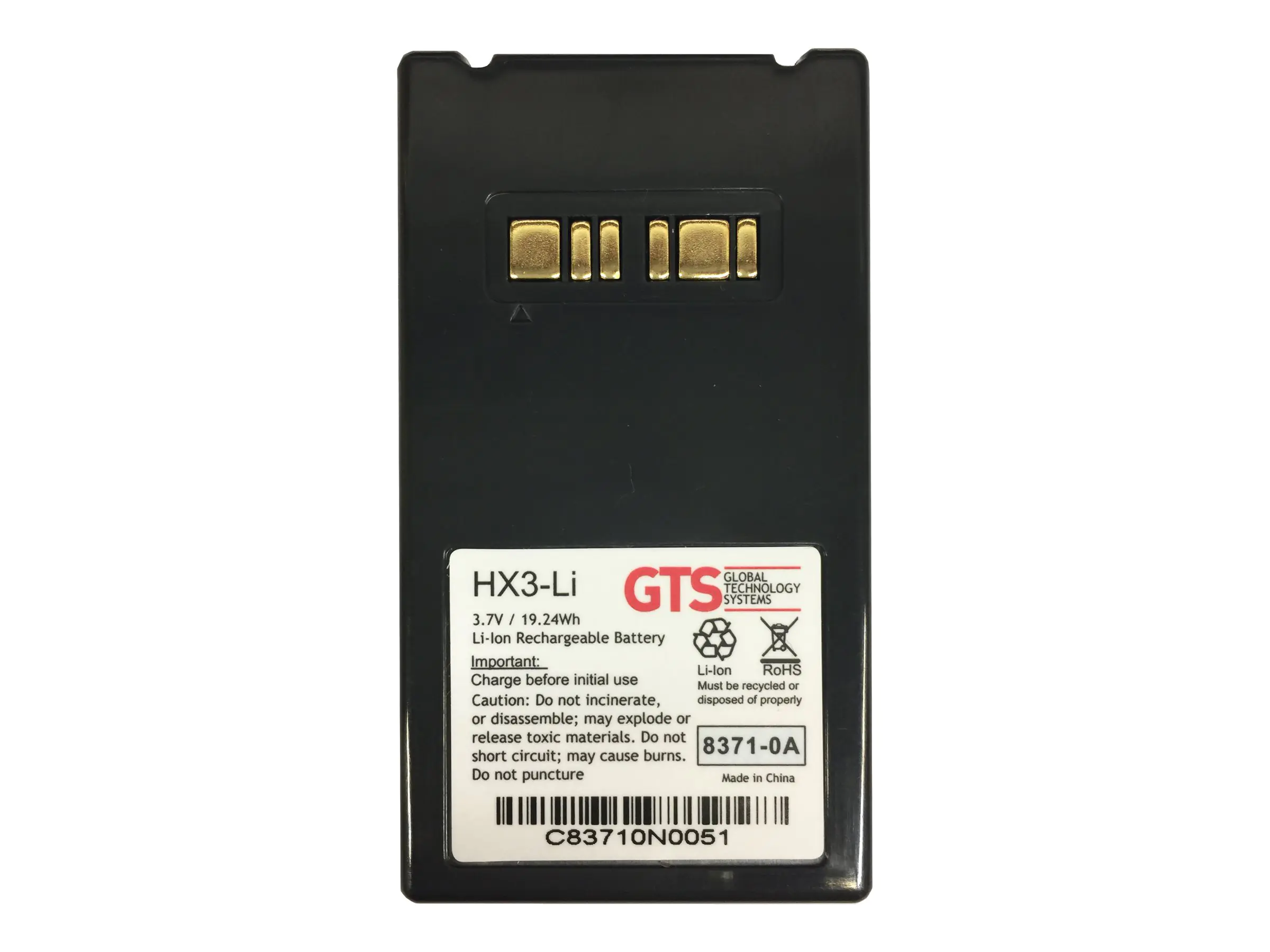 Global Technology Systems HX3-LI - Handheld-Akku (gleichwertig mit: