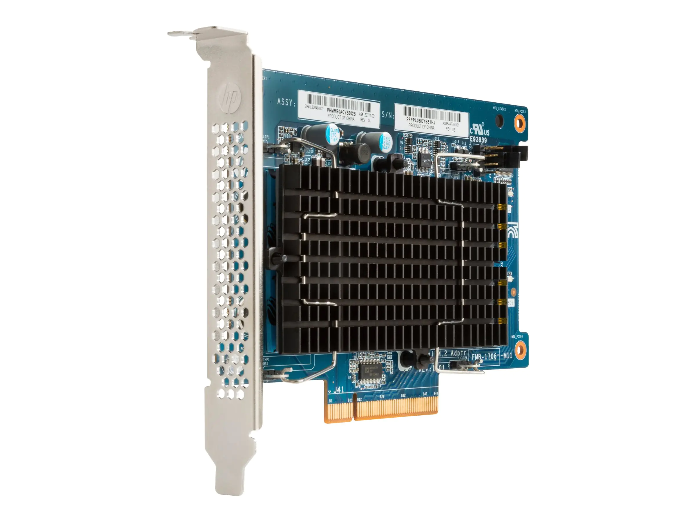 HP Z Turbo Drive Dual Pro - Schnittstellenadapter - M.2 - PCIe 3.0 x4 - für Workstation Z4 G4, Z6 G4, Z8 G4; ZCentral 4R