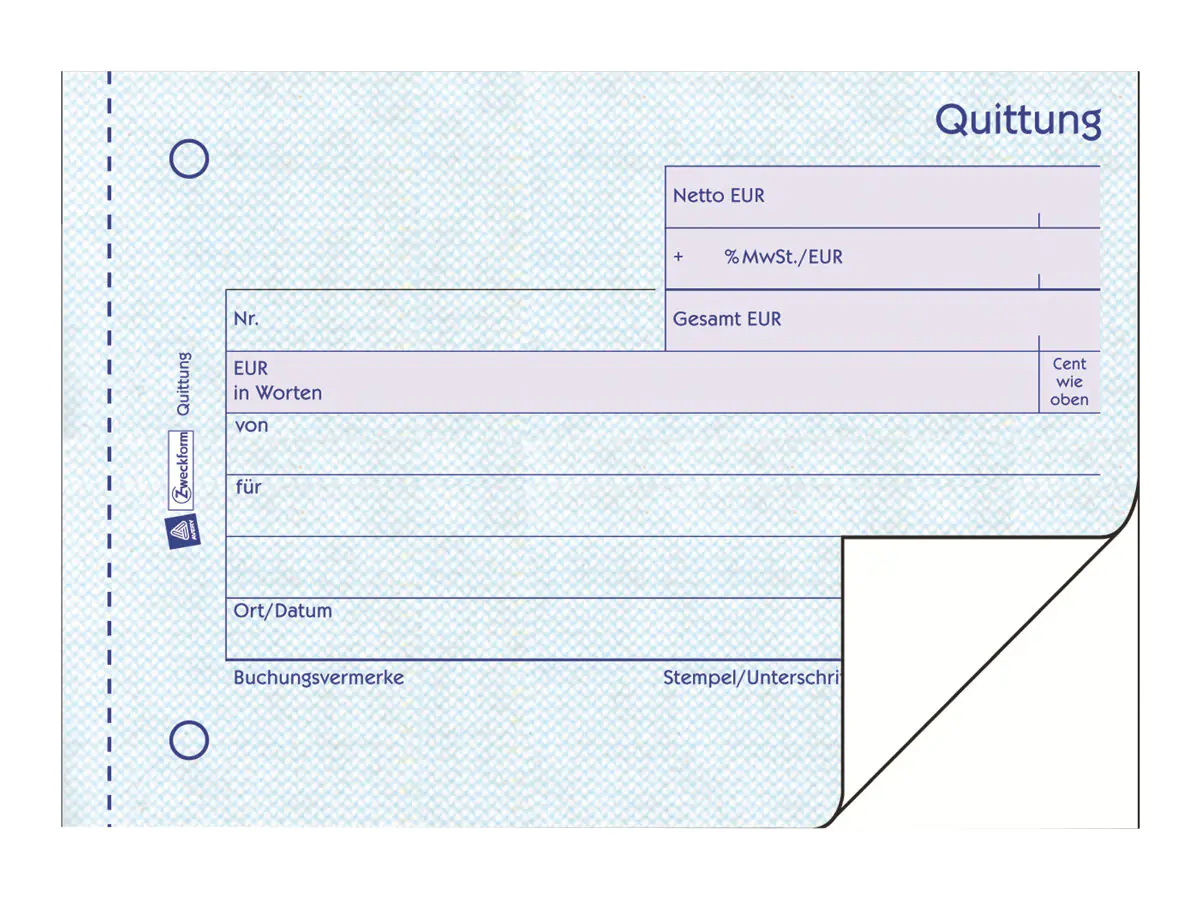 Avery Zweckform Quittung - 50 Blatt - A6 (105 x 148 mm) 306