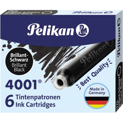 Pelikan Tintenpatrone 4001 TP/6 301218 brillantschwarz 6 St./Pack. Pelikan Tintenpatrone 4001 TP/6 301218 brillantschwarz 6 St./Pack.